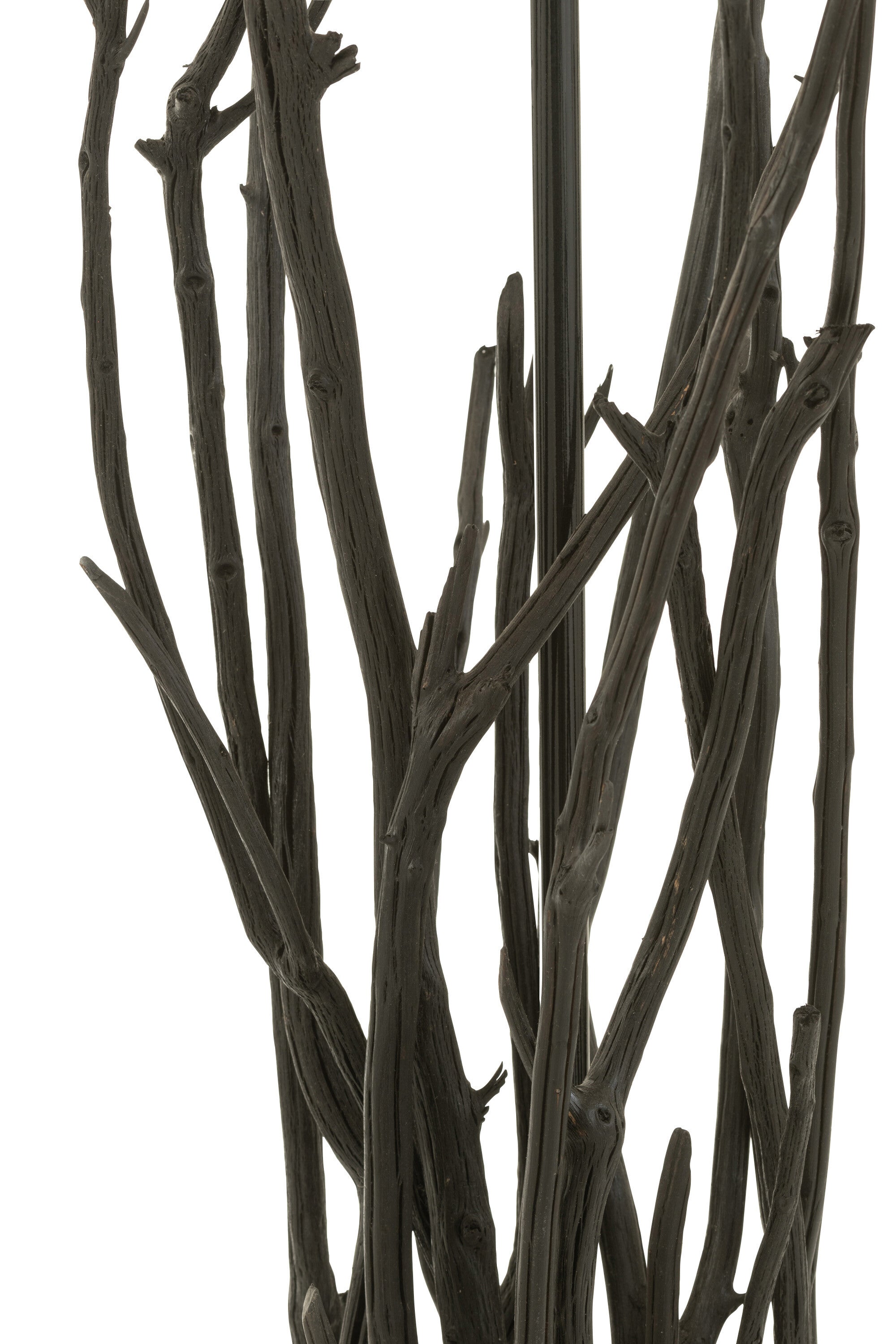 Floor lamp "Aste" made of chestnut wood in elegant black