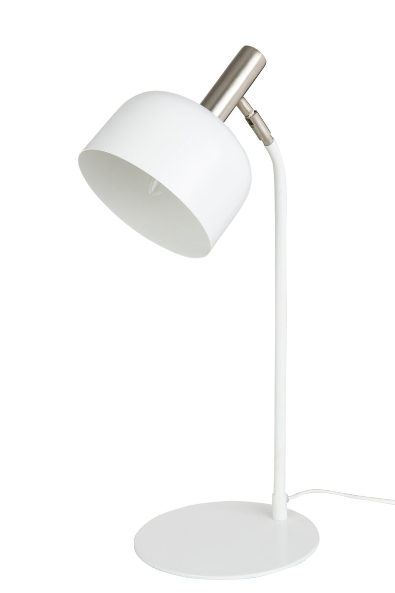 Exquisites 2er Set Tischlampen Tilt - Metall Weiß/Gold, 56 cm Höhe
