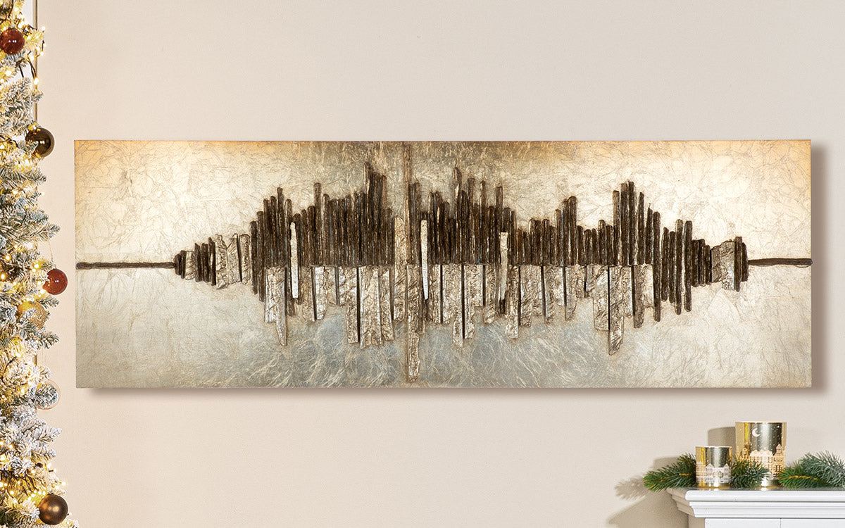 Image Altinoh wood resin champagne gold