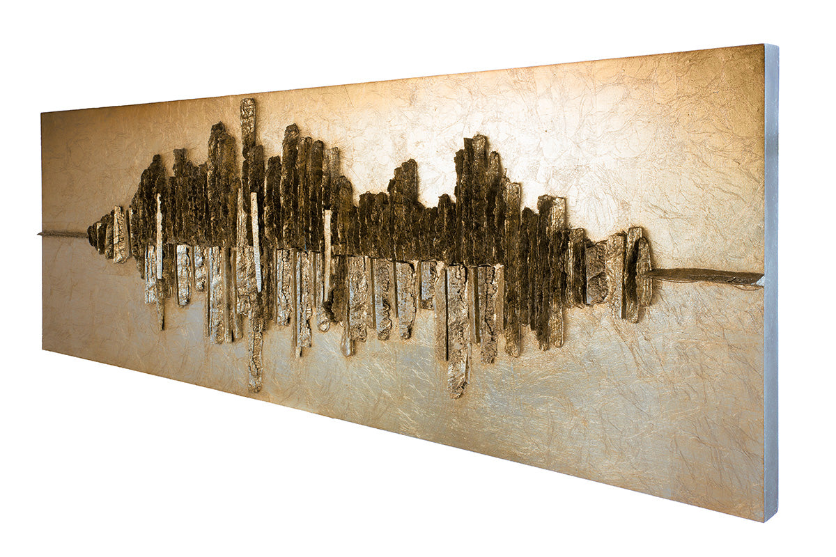 Bild Altinoh Holz Kunstharz champagnerfarben goldfarben
