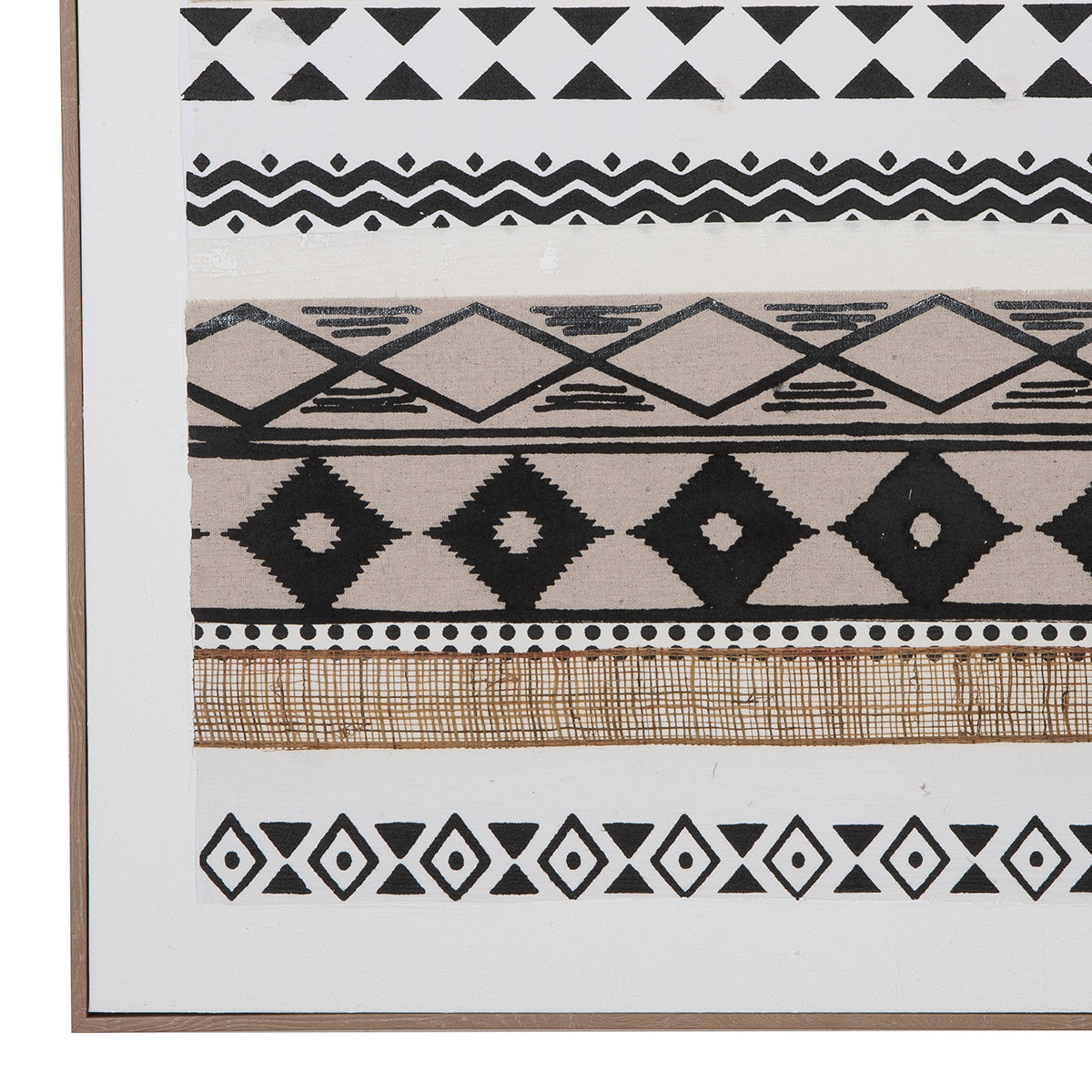 Leinwandbild Mwaki Ethno Muster modern gerahmt 82x102 cm