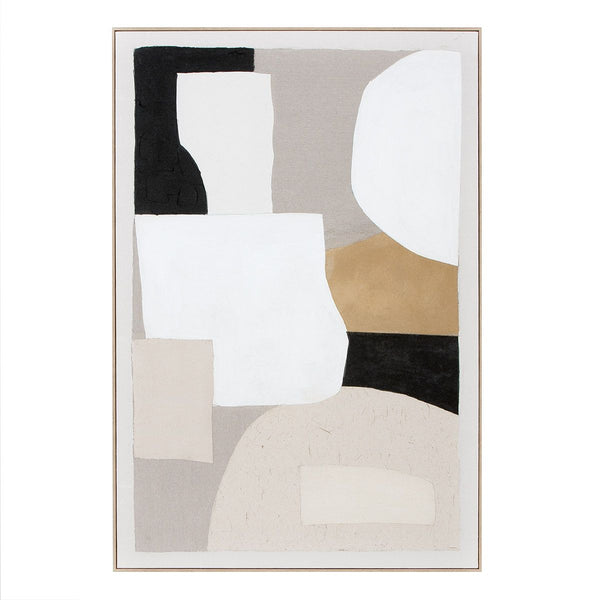 Schilderij Randal – Abstracte kunst op canvas met lijst
