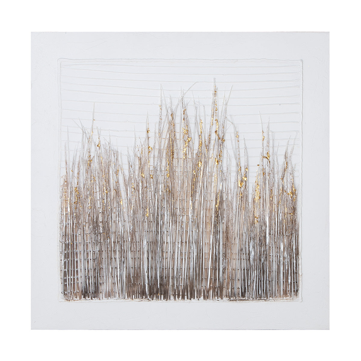 Leinwandbild Cespuglio Weiß 3D Optik 80x80cm