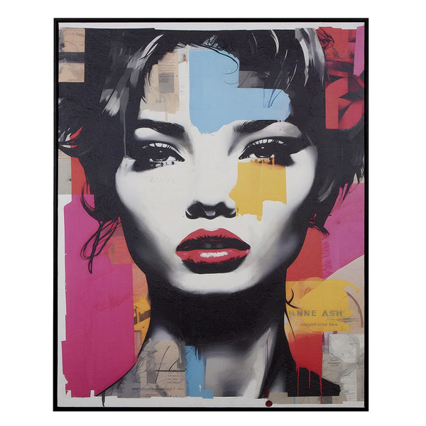 Wandbild Femme Fatale Rechteckig Mehrfarbig 82x102 cm
