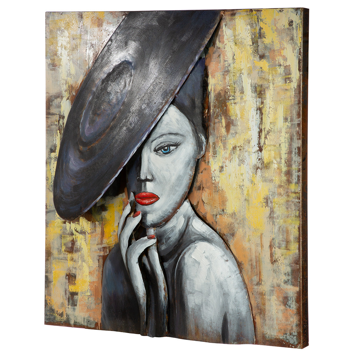 Wandbild Set Artlina Charlotte Violet Metall Quadratisch