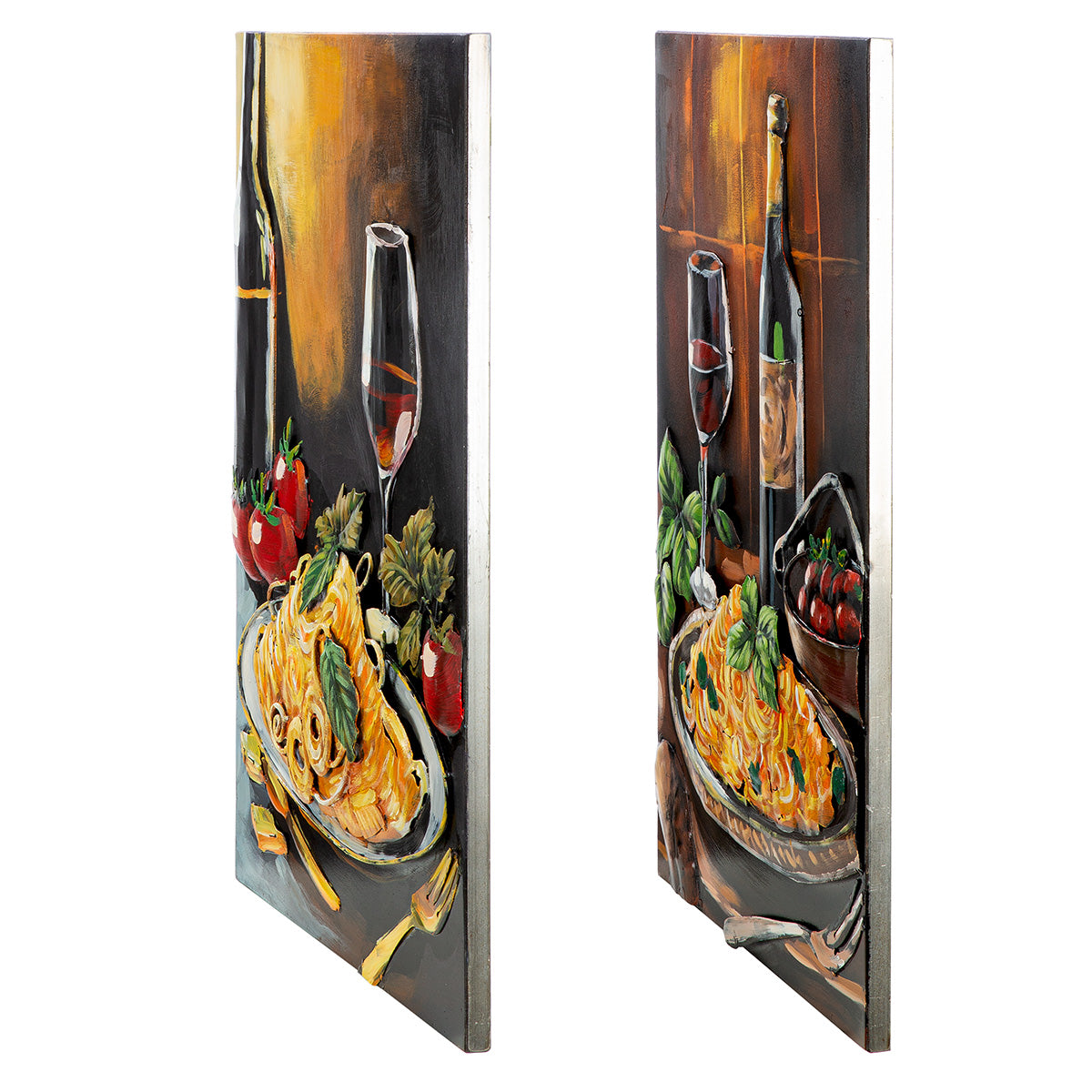 Bild 3D Pasta Club Küchenbild modern 2er Set