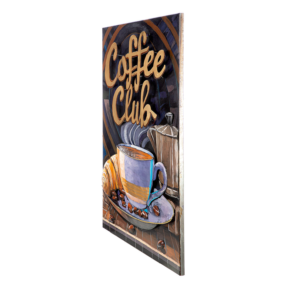 Bild 3D Coffee Club Wandbild modern 80x60cm