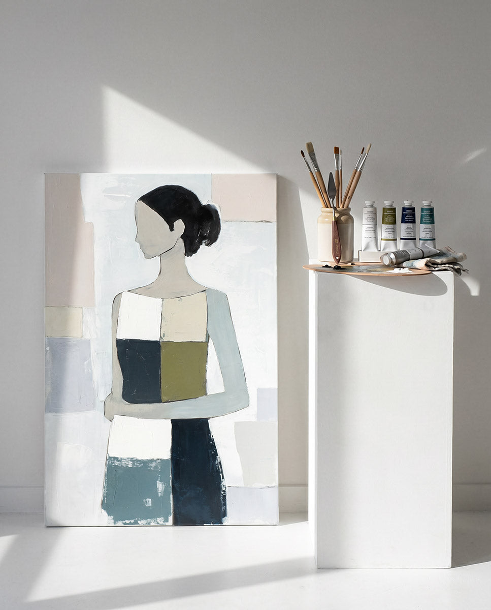 Bild Janina Frauenportrait modern Leinwandbild
