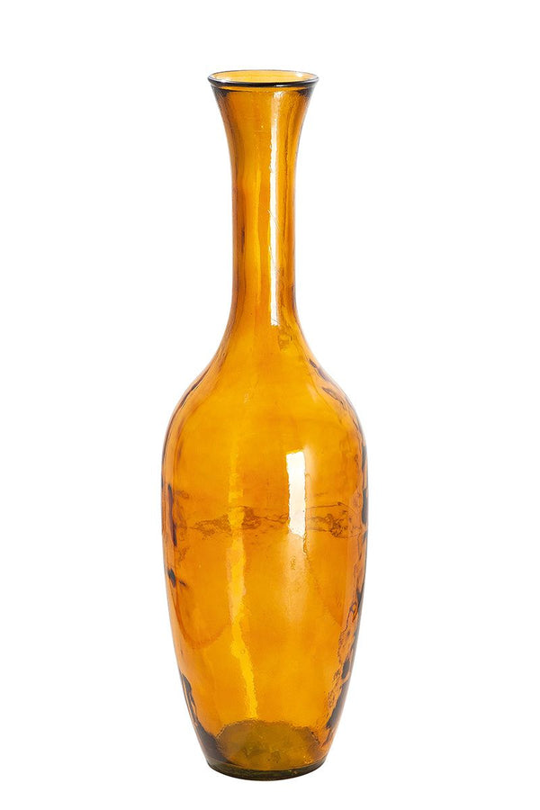 Glass floor vase Arturo amber height 100cm