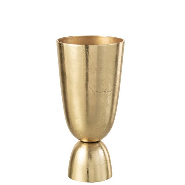 Thor Golden Metal Vase – Modern Design Vase 40 cm
