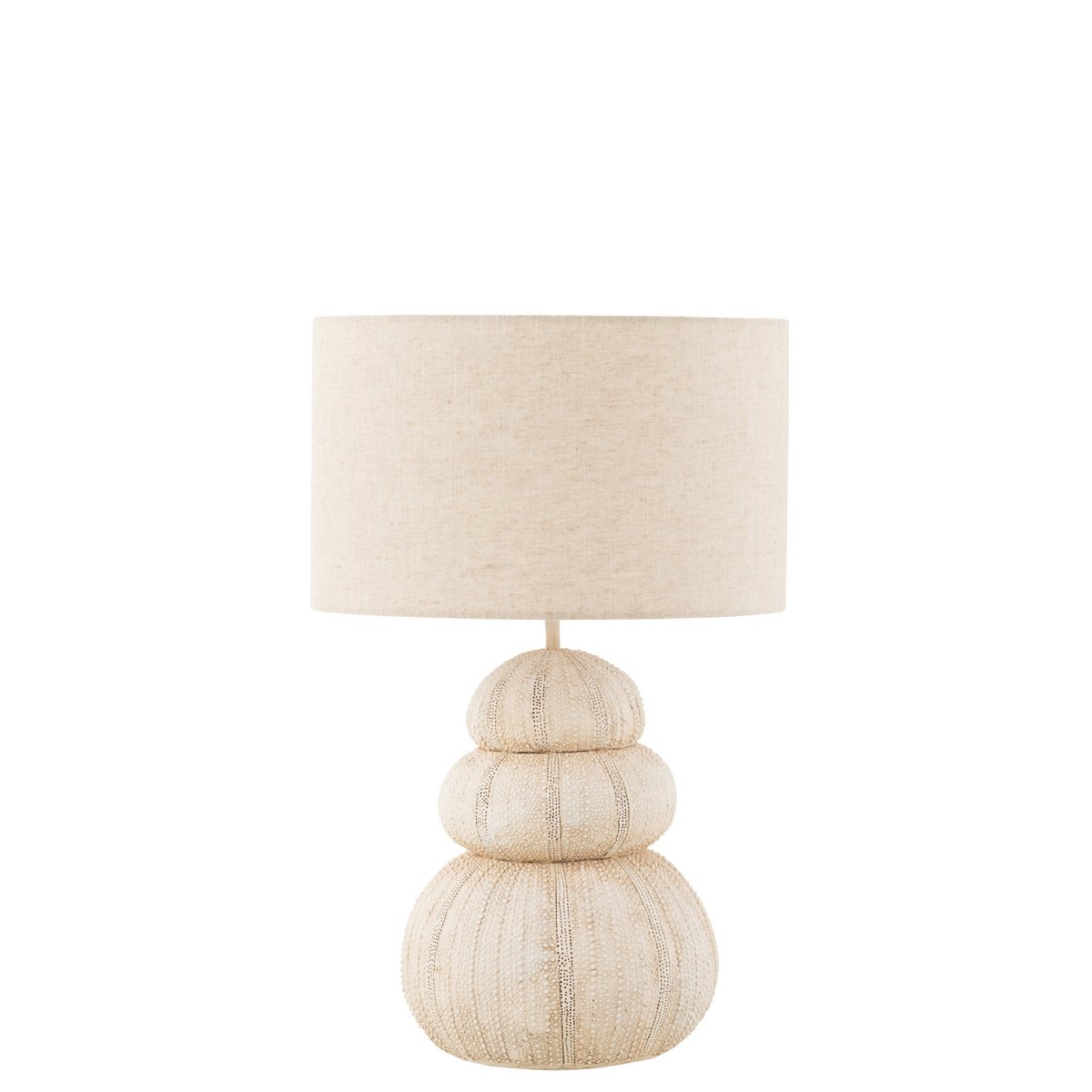 Table lamp sea urchin beige E27 polyresin 60W design