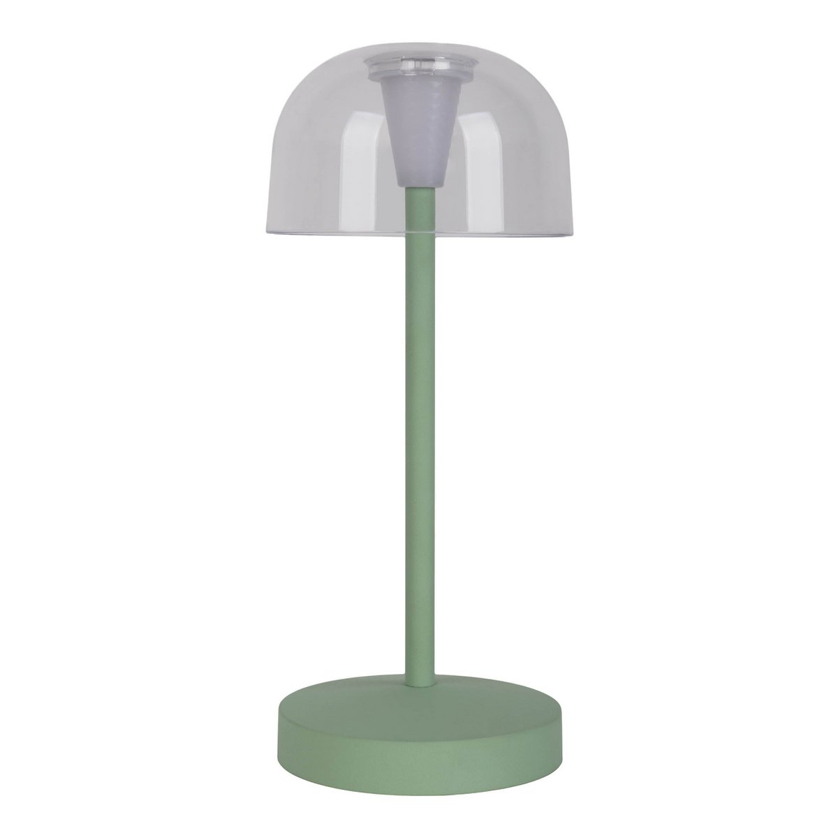 2-er Set LED-Akku-Tischleuchte "GOMBA" für Außen und Innen, aus Metall und Kunststoff in Mint , 18,5 cm hoch