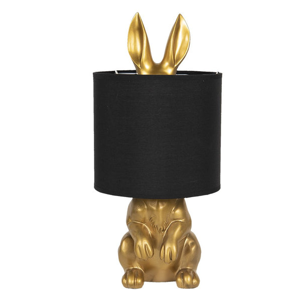 Table lamp rabbit gold colored? 20x42 cm E27/max. 1x60W