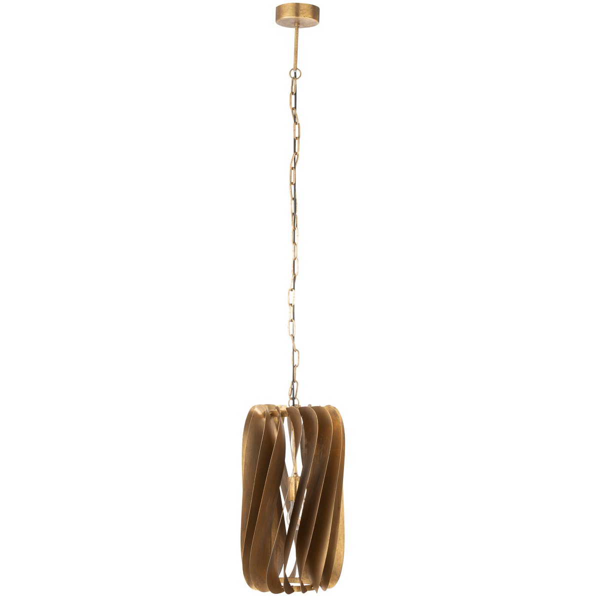Hanglamp Tina gemaakt van metaal in zwart en goud