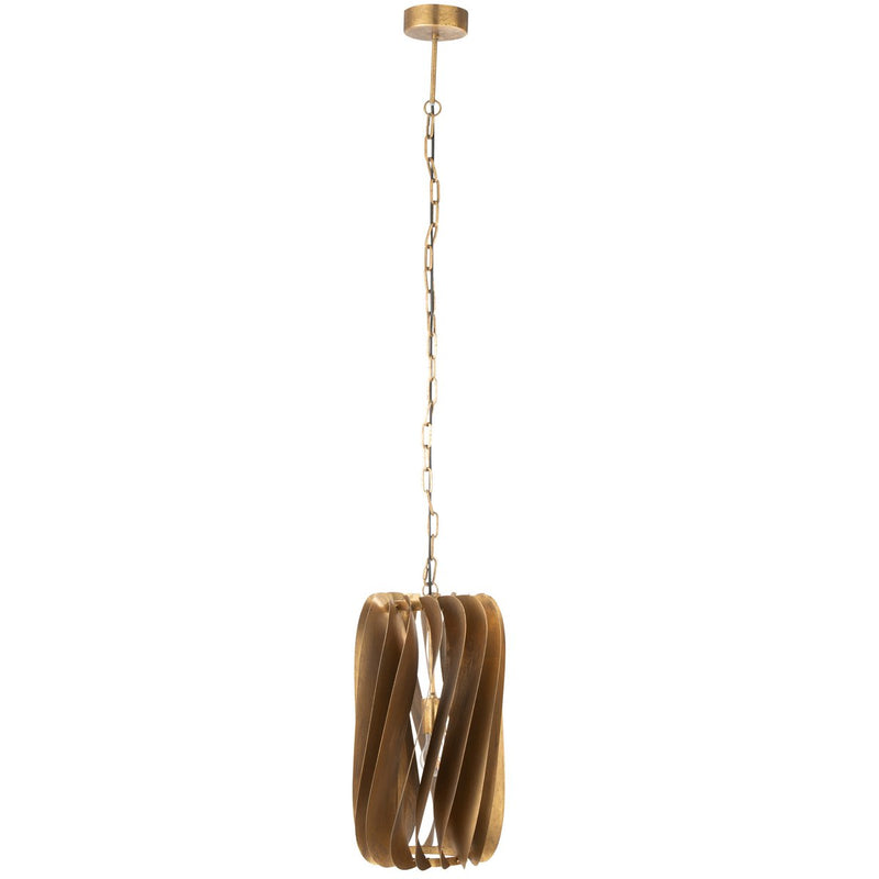 Tina hanging lamp made of metal in black and gold
