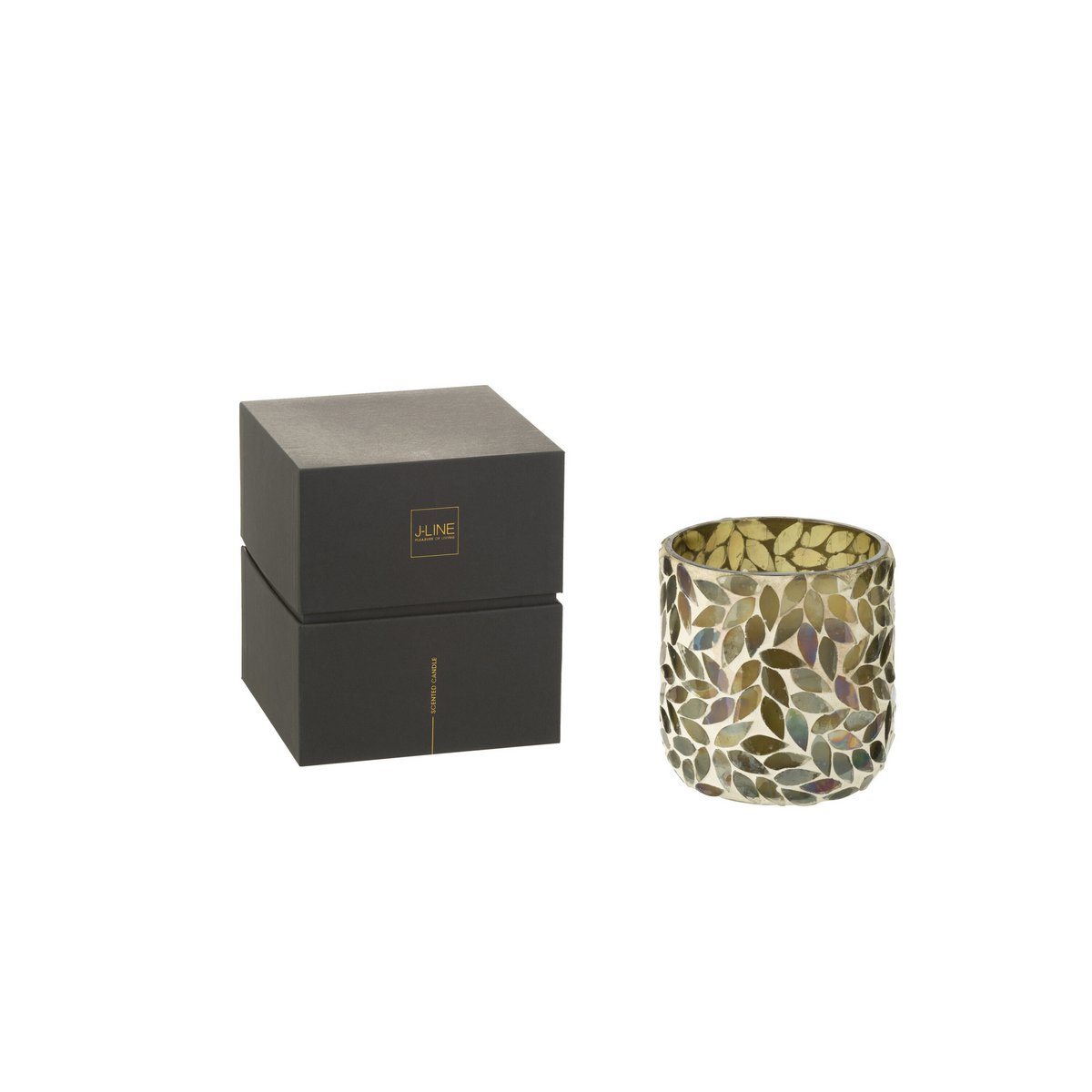J-Line scented candle Tender Rose – wax – green – small – 50U