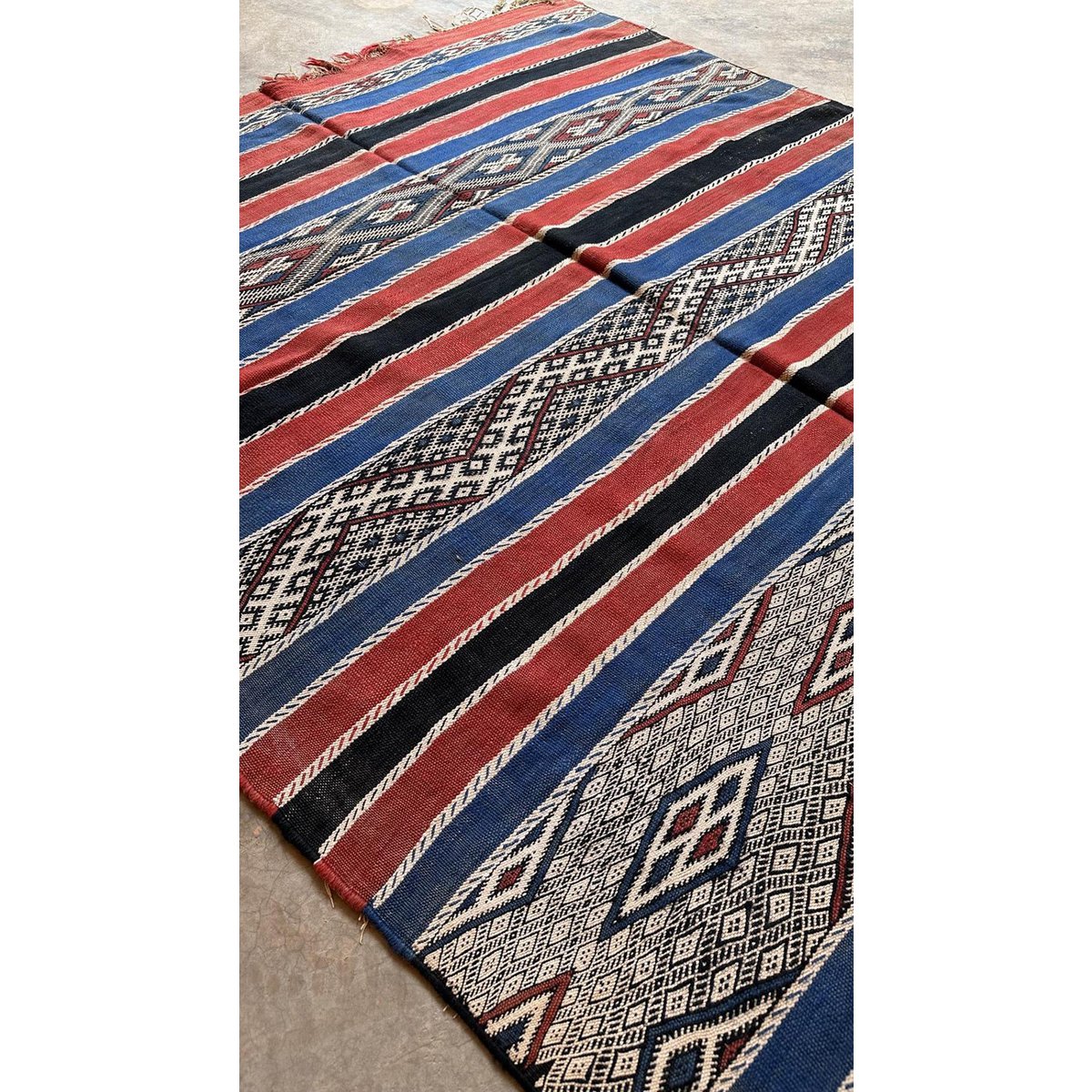 Marokkaner Berber Teppichwolle und Baumwolle 157 x 296 cm