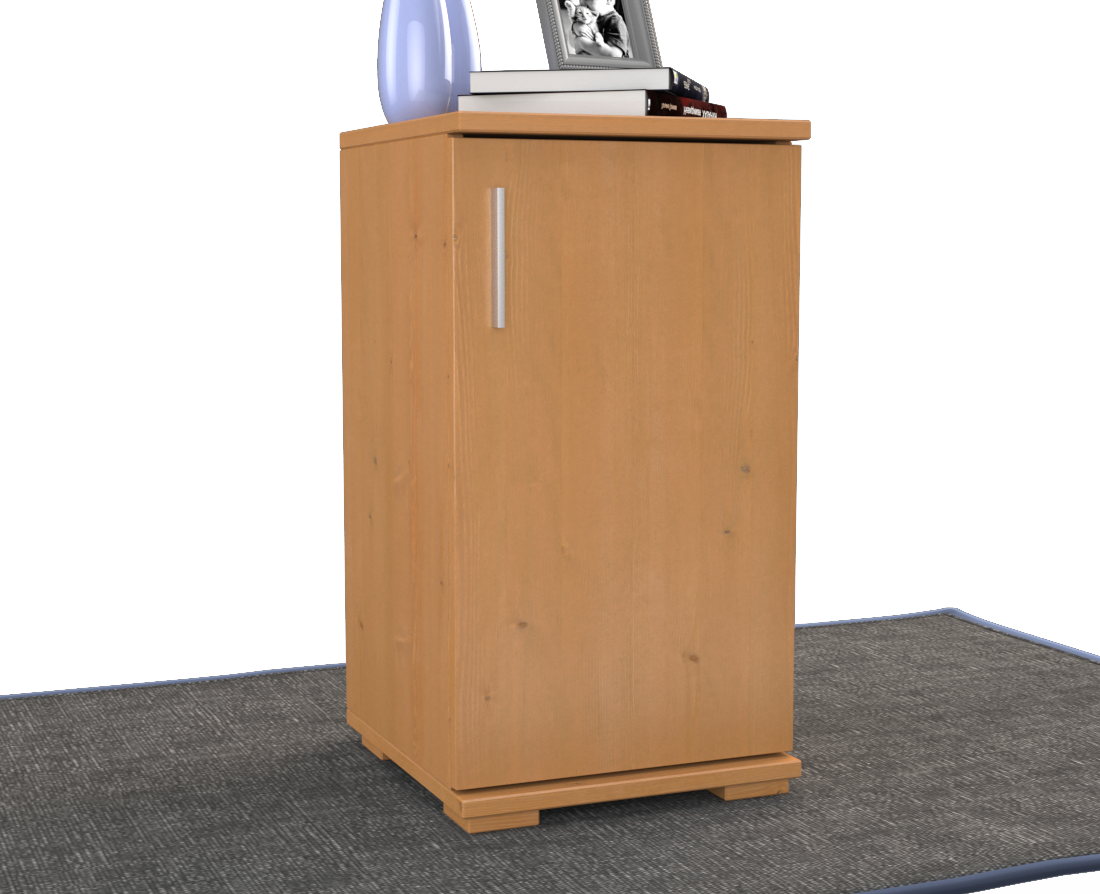 Nobis Kommode Sideboard | Anrichte | 1-Türig | 74cm hoch | 100% Bio Kiefer Massivholz