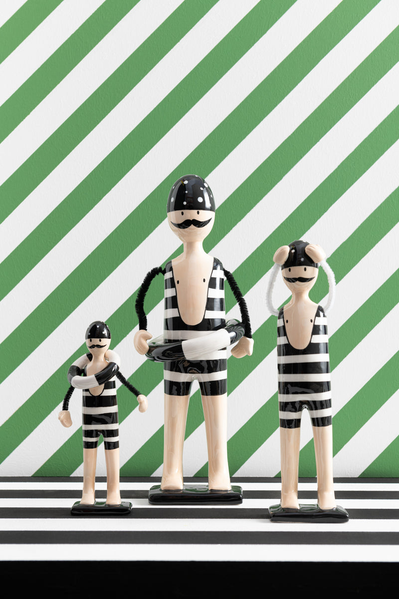 Exklusive Designer Schwimmerboje Figuren Must-Have Deko- Porzellan