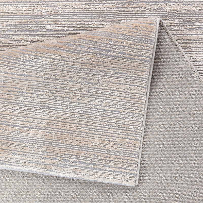 Sehrazat Premium Lima 4050 Collection Light Gray Beige - Modern designer carpet with 3D effect