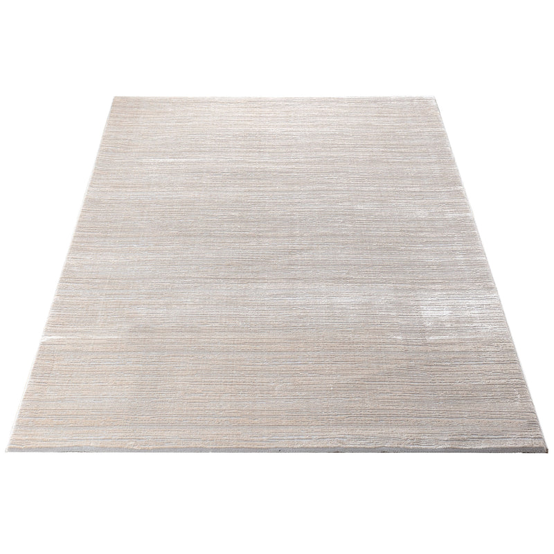 Sehrazat Premium Lima 4050 Collection Light Gray Beige - Modern designer carpet with 3D effect