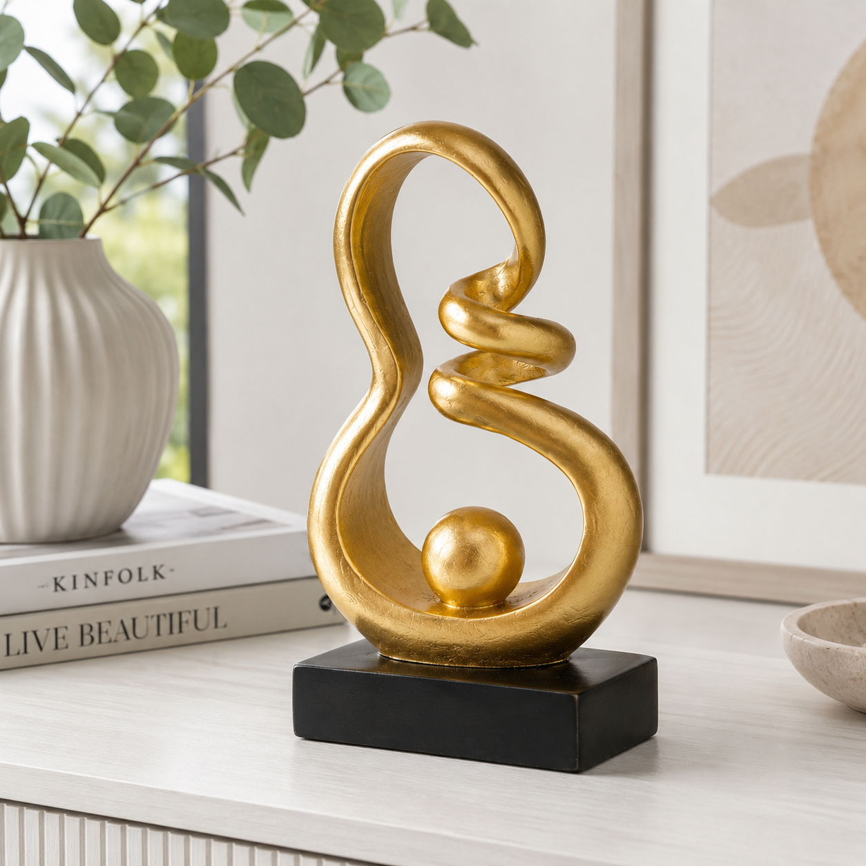Deko Skulptur Liora gold 24 cm