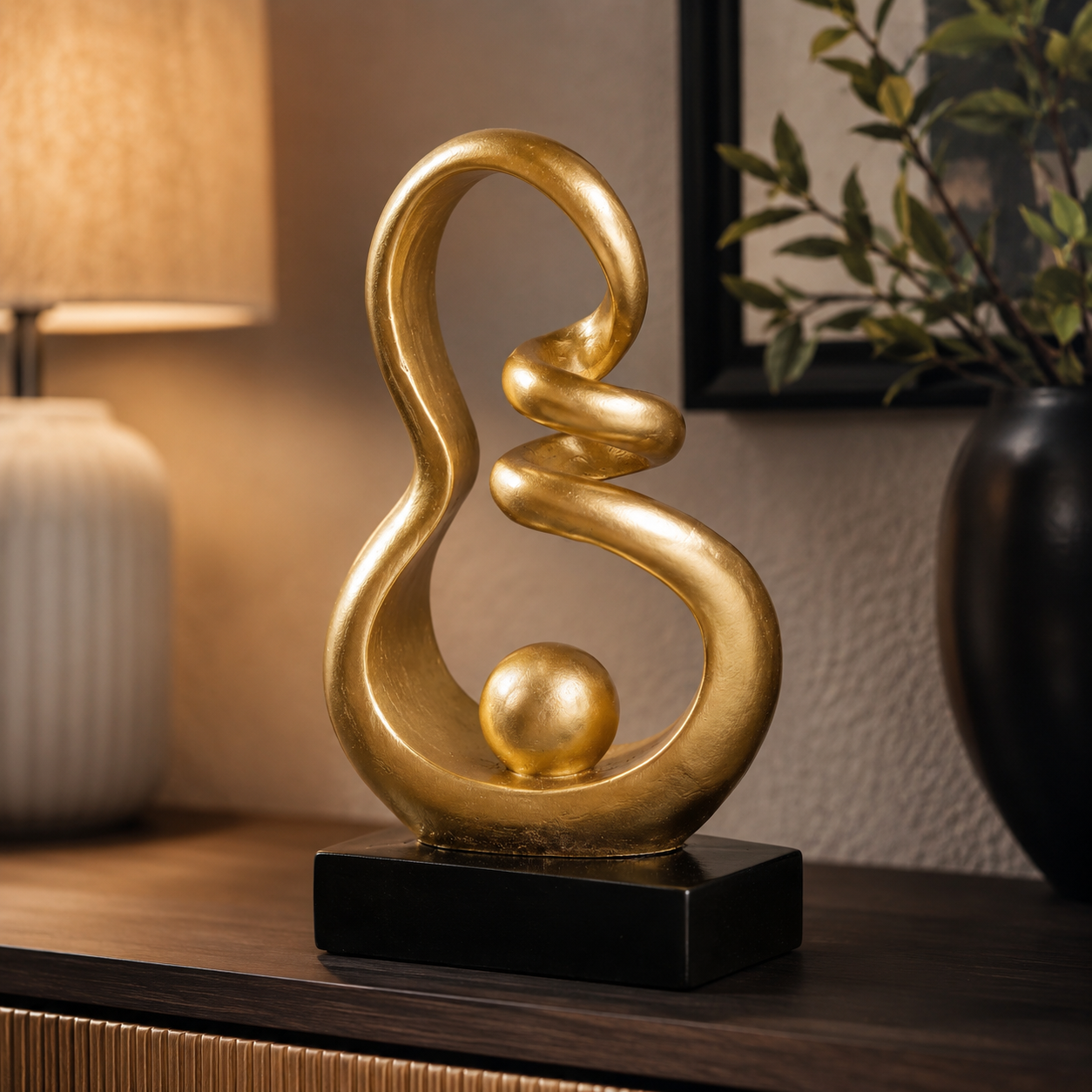 Deko Skulptur Liora gold 24 cm