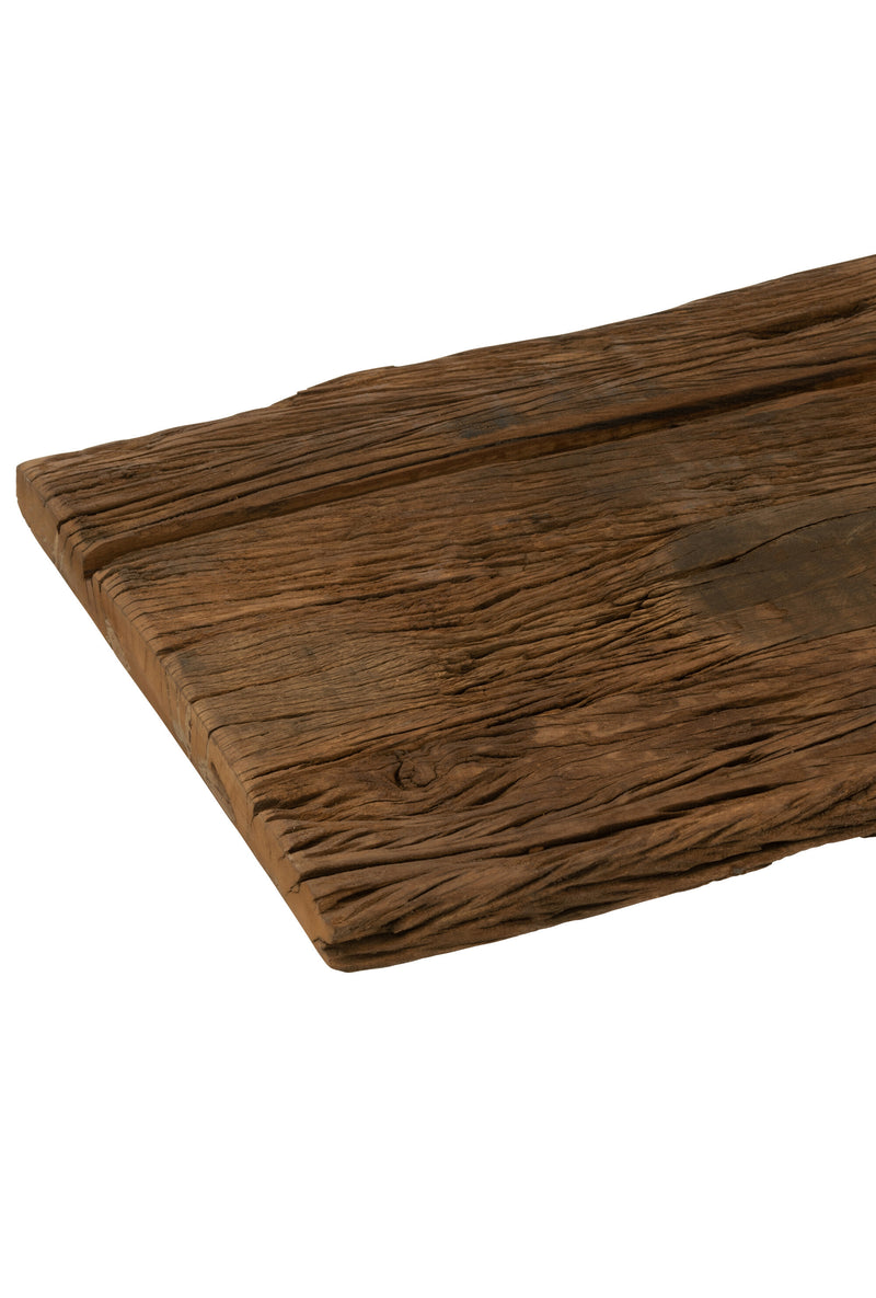 Handcrafted wooden console 'Woody Wood' Natural - Natural elegance meets functionality