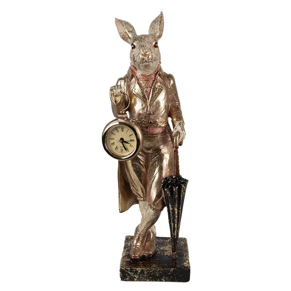 Statue white gold colored, polyresin 11x10x35 cm