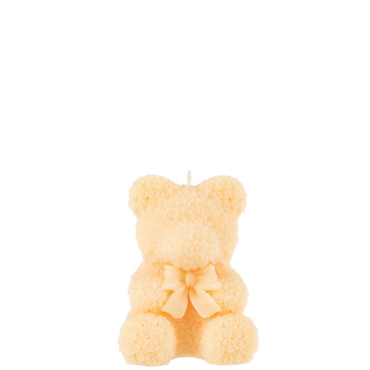 J-Line Kerze Teddybär - hellgelb - M - 15U
