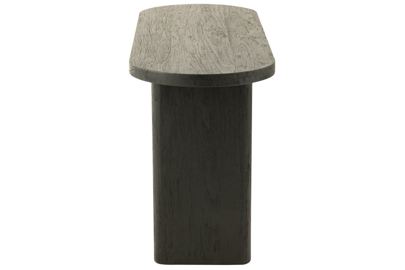 Black teak table 150cm
