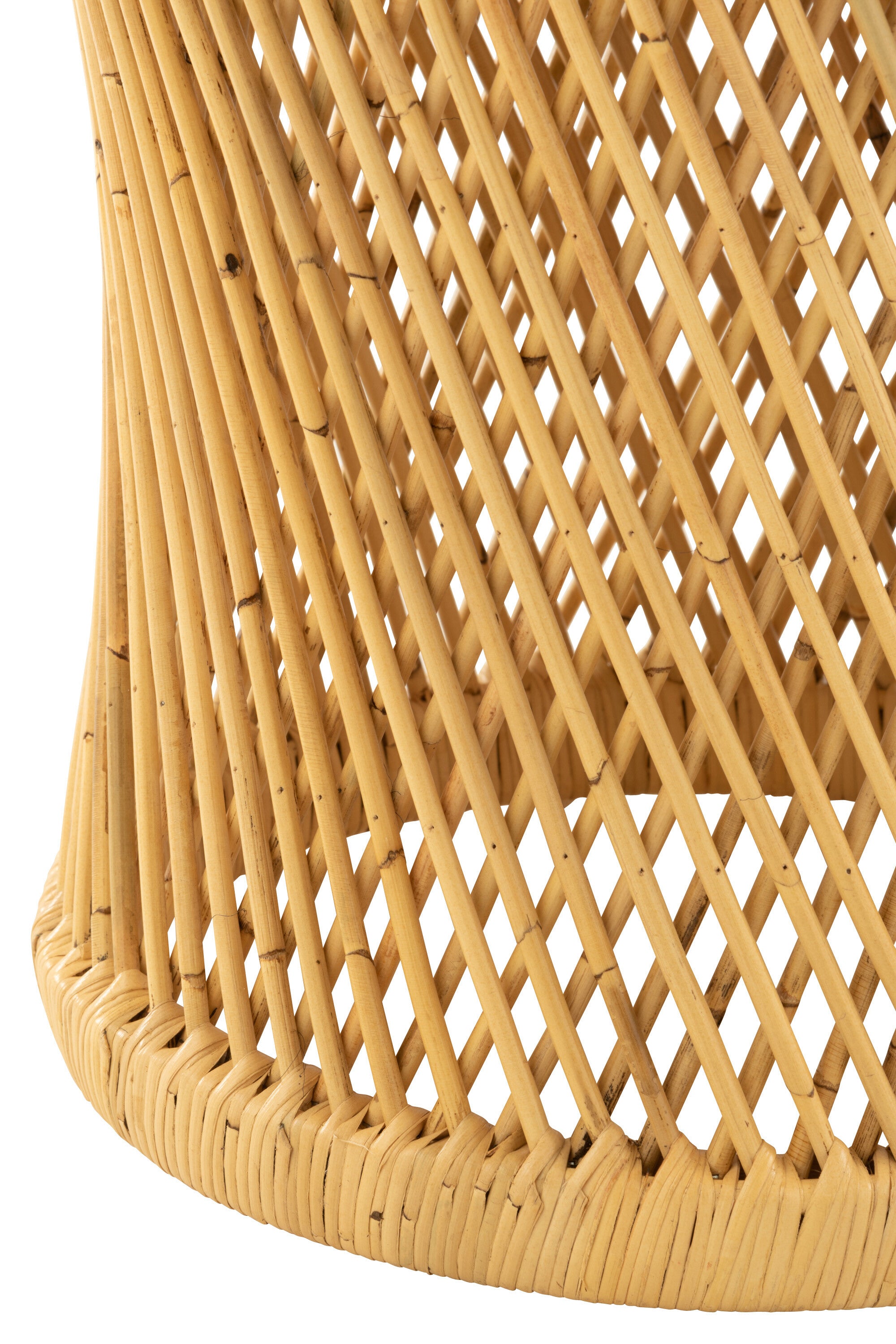 Cilindrische bijzettafel - Natuurlijke elegantie gemaakt van rotan