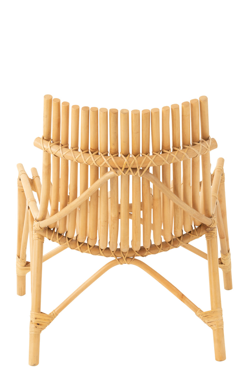 Exquisiter Rattan-Stuhl in Schwarz oder Naturell Handgefertigte Eleganz trifft komfortables Design