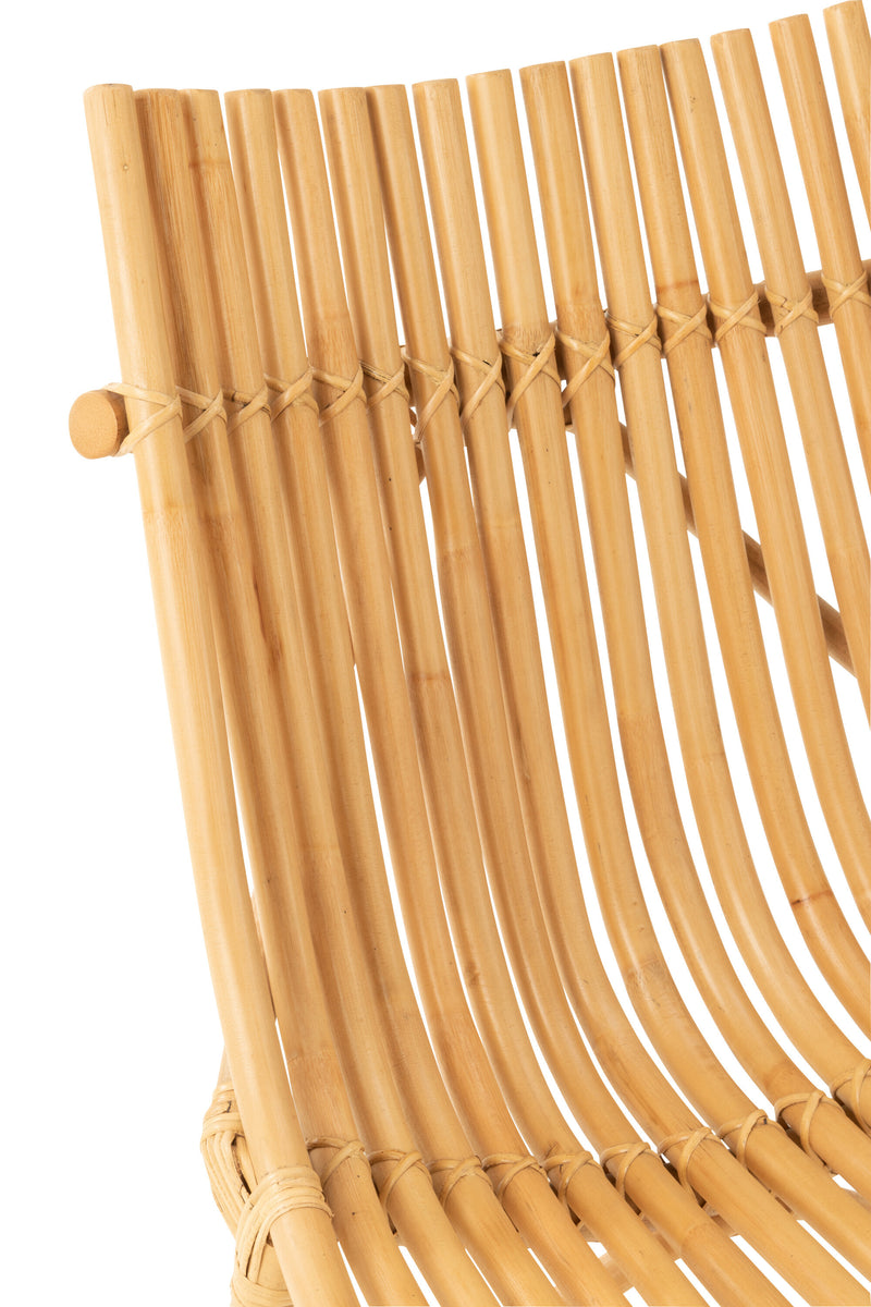 Exquisiter Rattan-Stuhl in Schwarz oder Naturell Handgefertigte Eleganz trifft komfortables Design