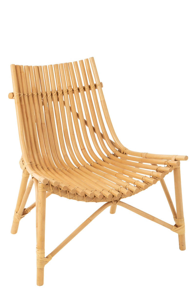 Exquisiter Rattan-Stuhl in Schwarz oder Naturell Handgefertigte Eleganz trifft komfortables Design