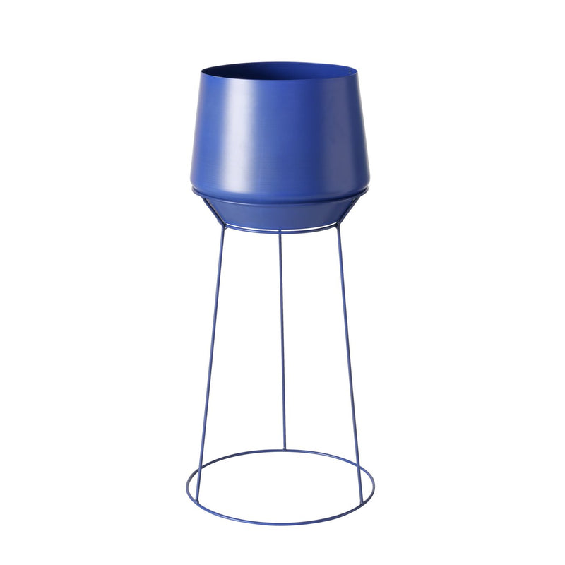Übertopf Set Colora 2-teilig Metall Rund Blau Grün Modern Indoor