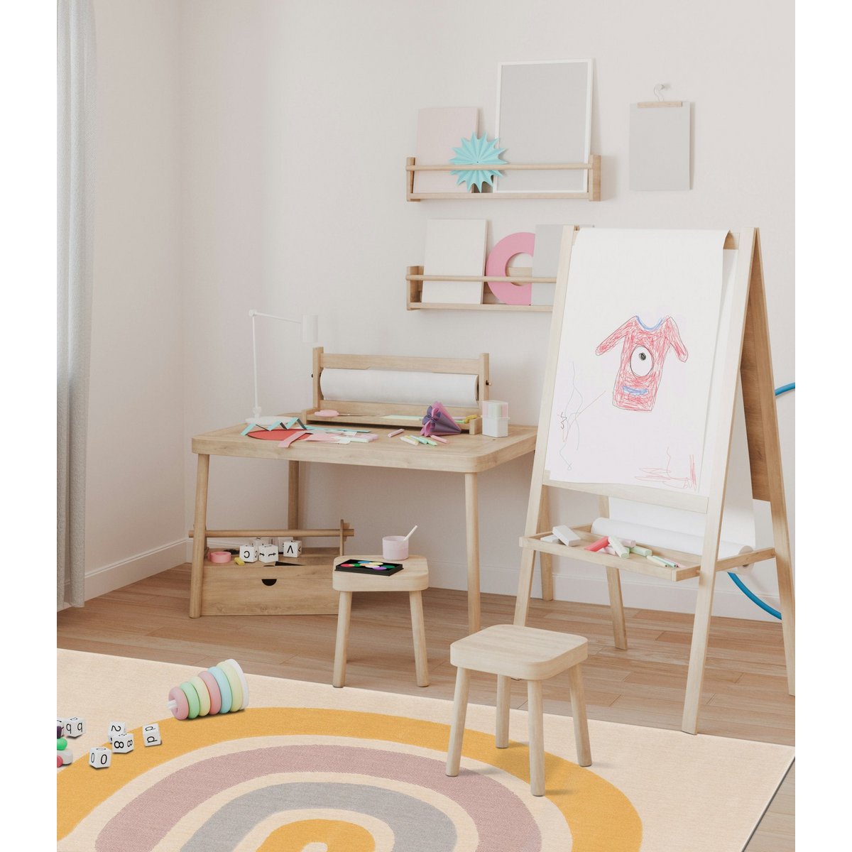 Superweicher RAINBOW-Kinderteppich