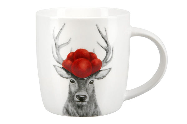 6er Set Porzellan Tasse "Hirsch mit Bollenhut" – Charmante Tradition trifft auf modernes Design