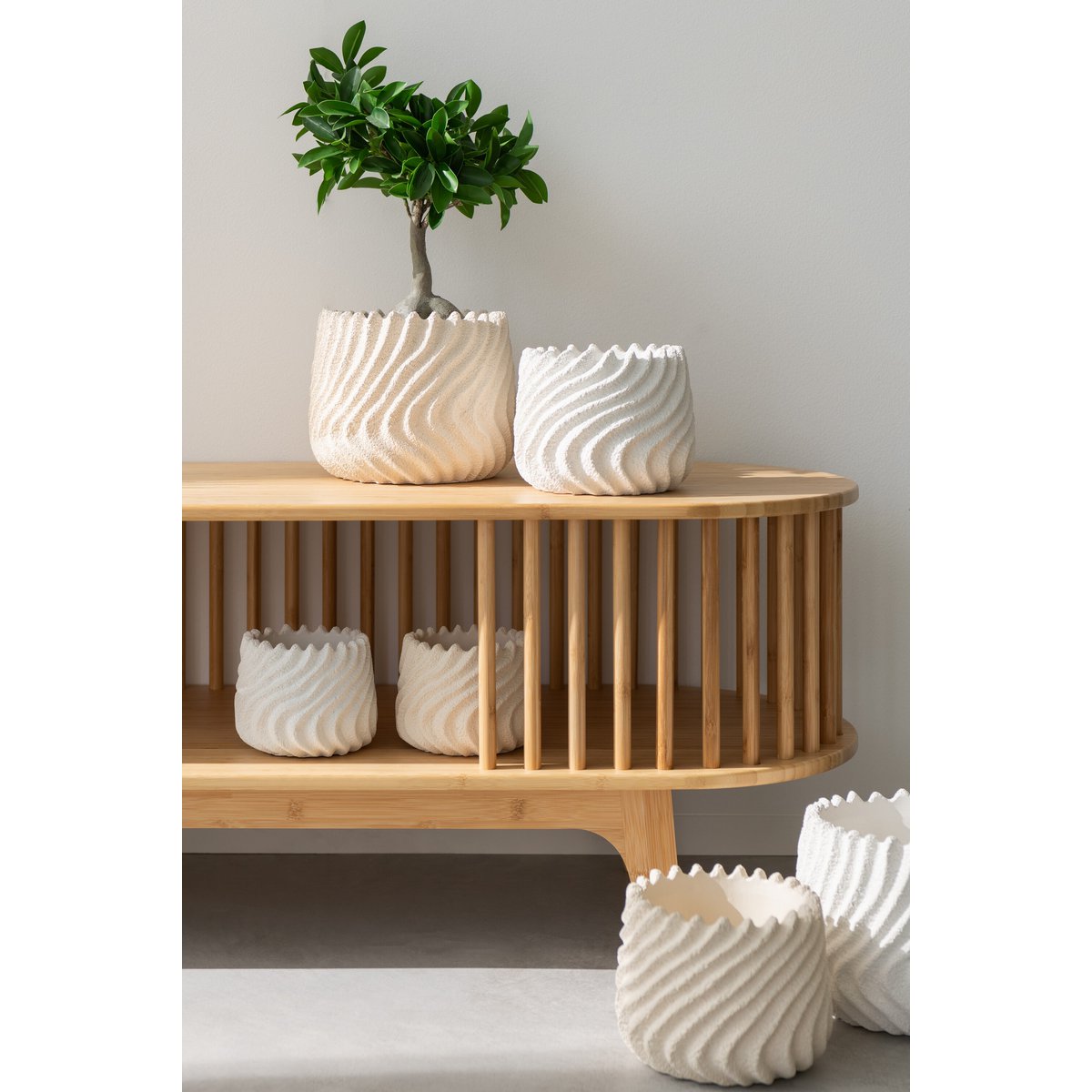 J -Line TV Cabinet Live - Bamboo - Naturel