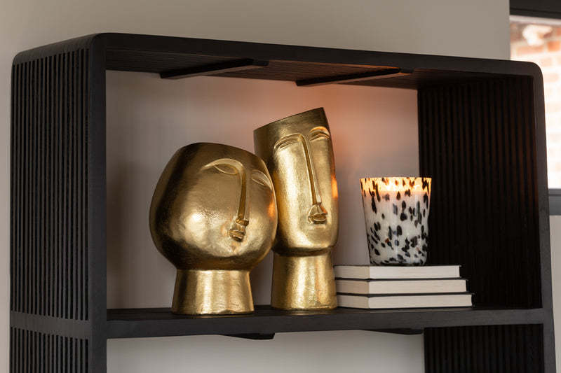 Vase Head Oval Modern Resin Gold 35x15.5 cm