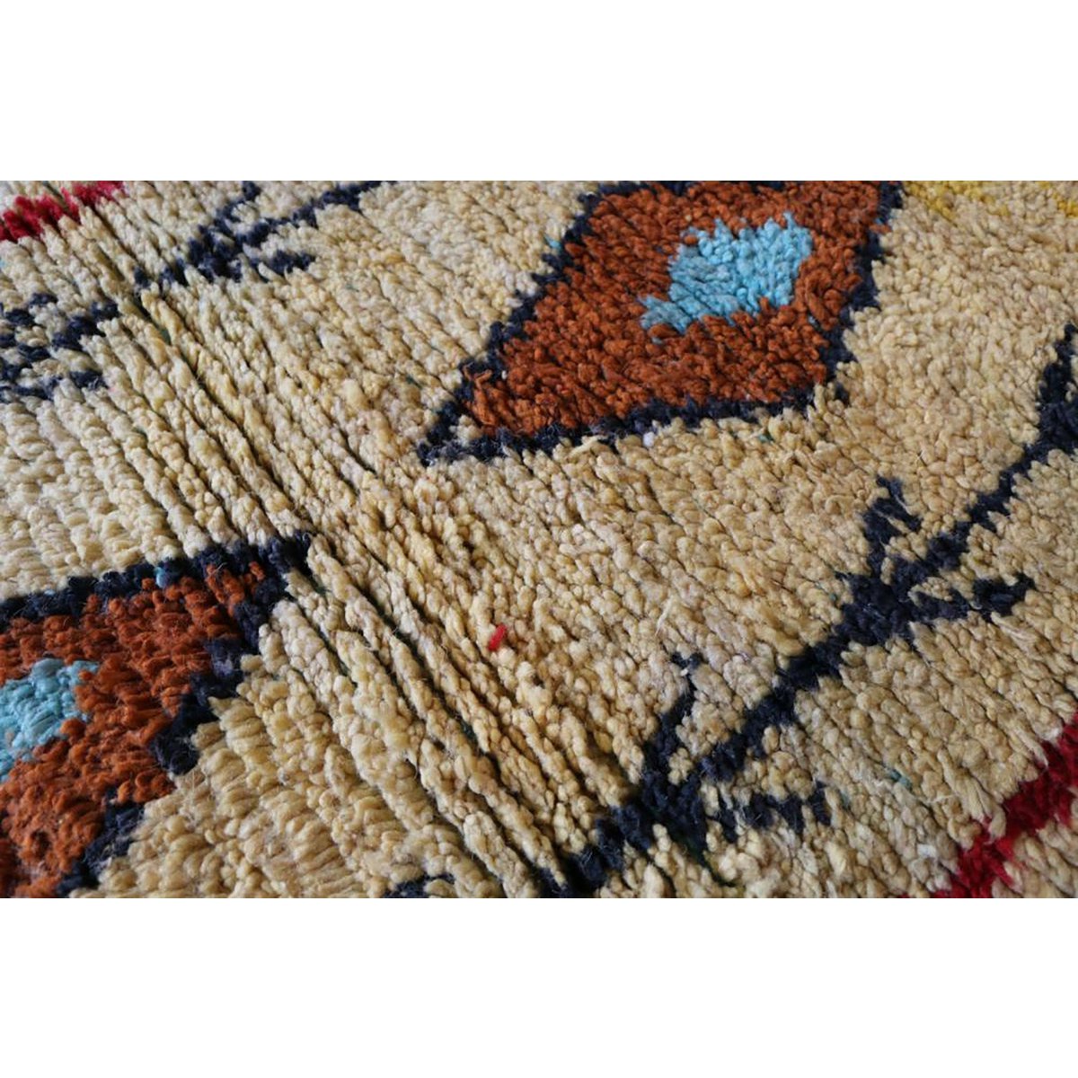 Marokkanischer Berber-Flurteppich aus reiner Wolle, 73 x 343 cm