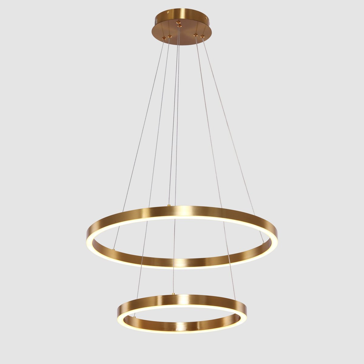Hanging light Neo Copper Gold 2-ring