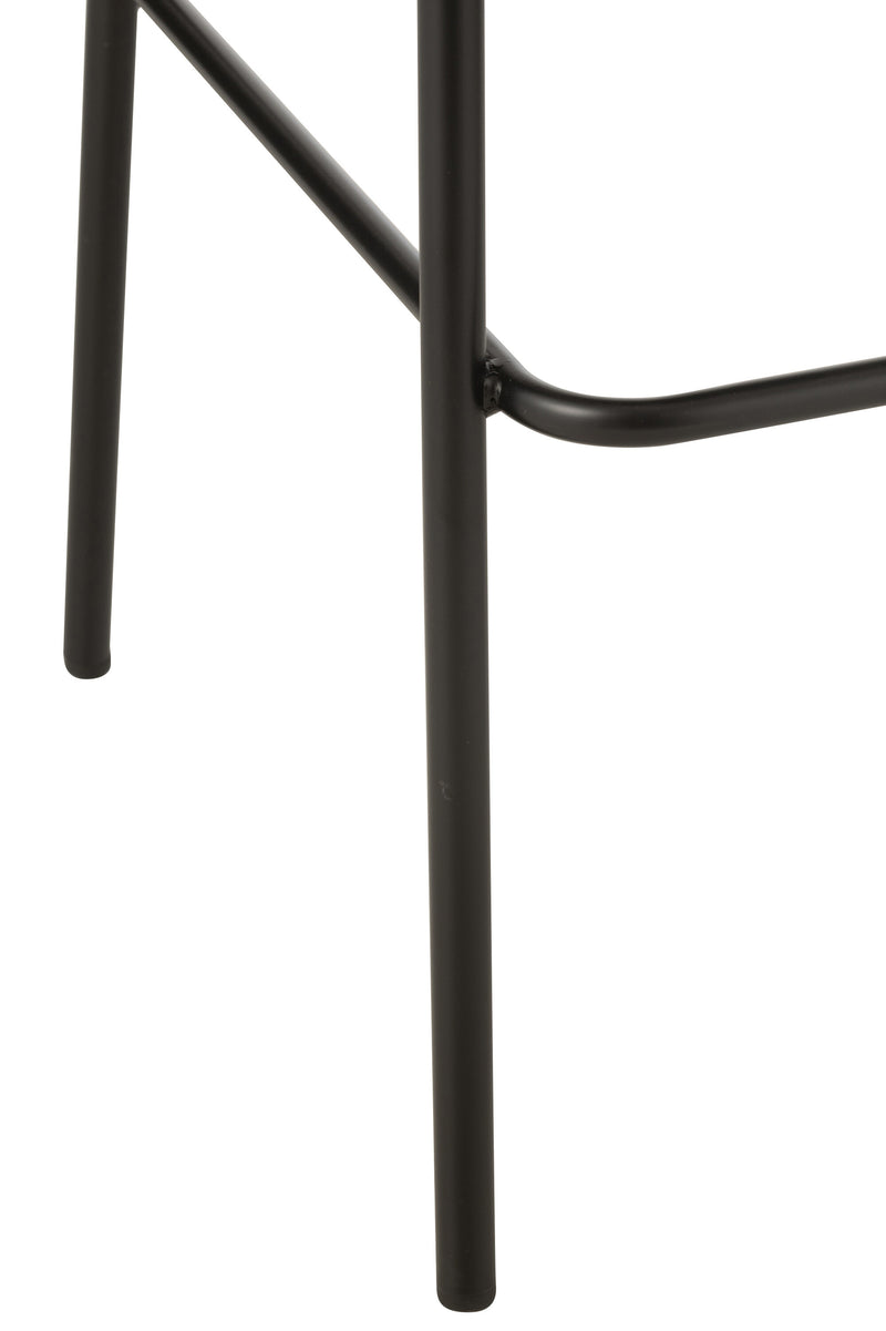 Moderne barstoel Lone Zwart Grijs