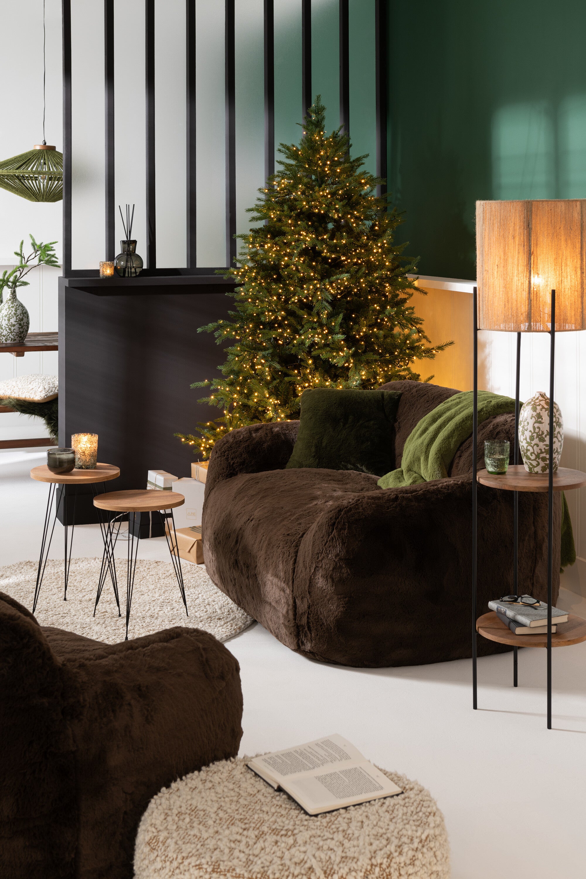 Sofa Cutie Lounge Sessel Braun oder 2 Sitzer Flauschoptik
