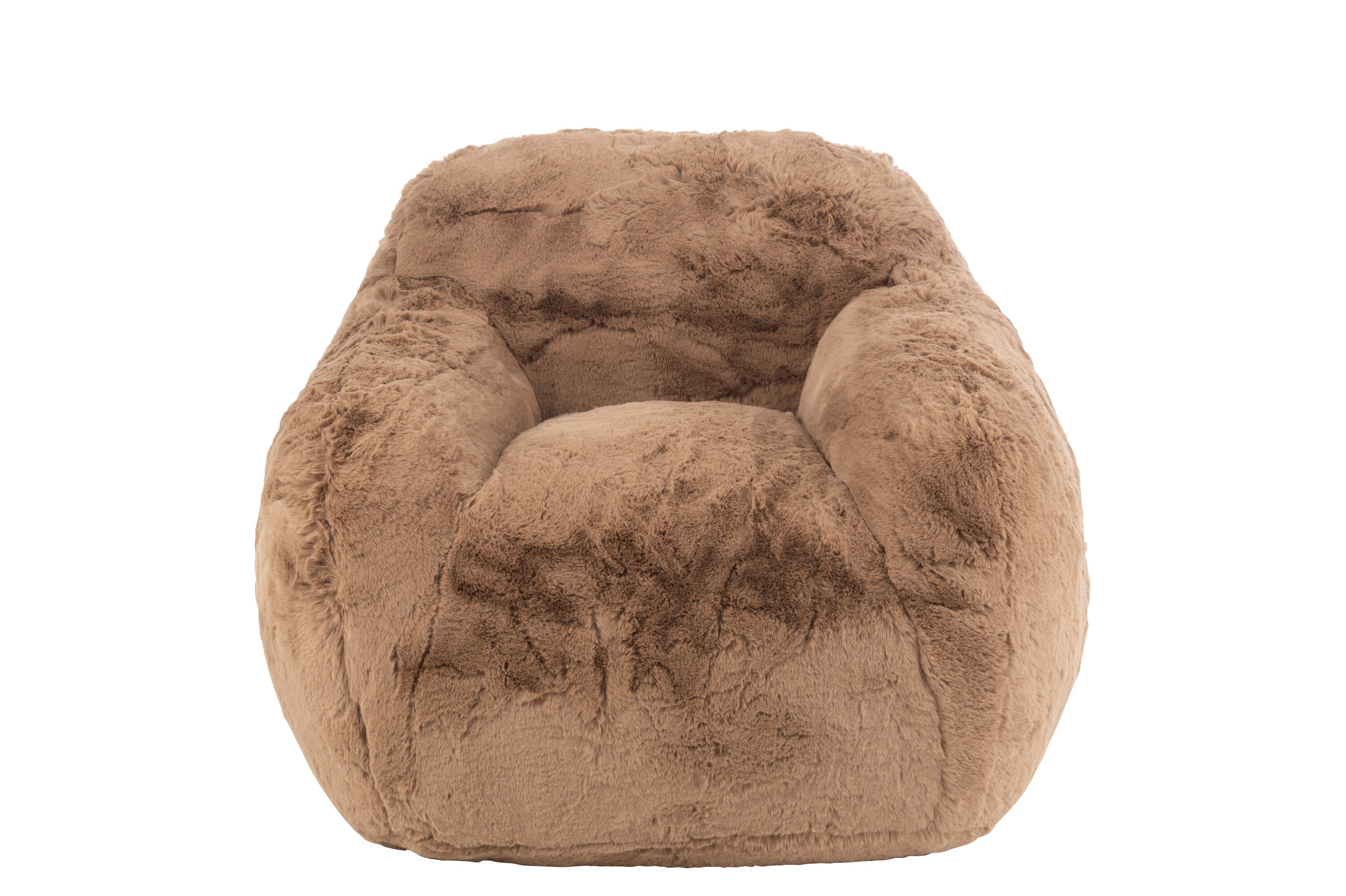 Sofa Cutie Lounge Sessel und 2 Sitzer Taupe Flauschoptik