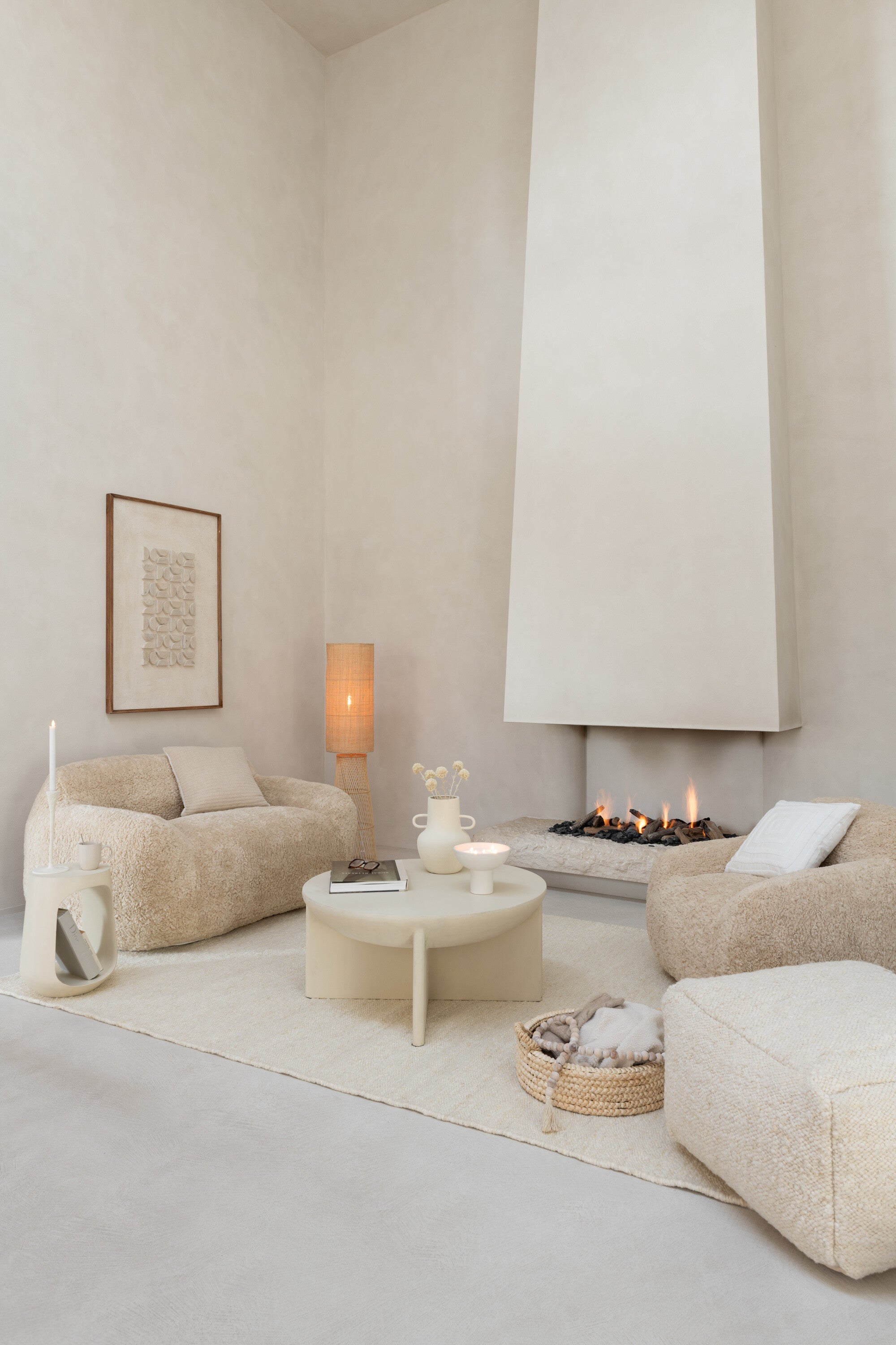 Shearling Sofa Cloudy Creme 2-Sitzer