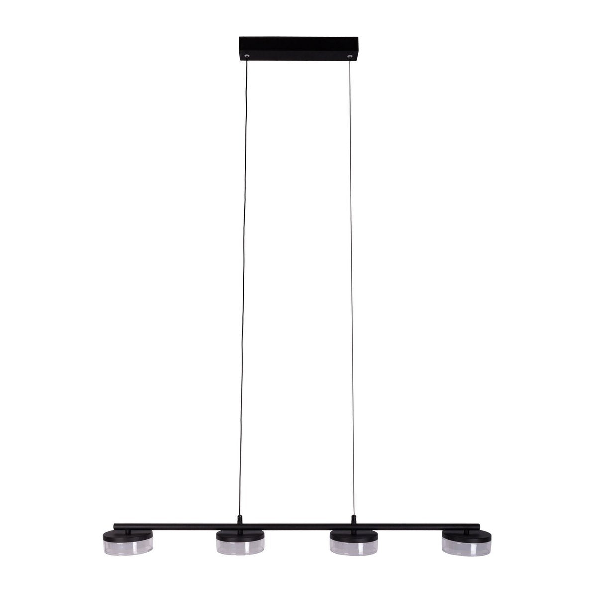 LED Pendelleuchte "CIMO" aus Metall und Kunststoff in Schwarz, mit integrierter LED, Länge 96 cm