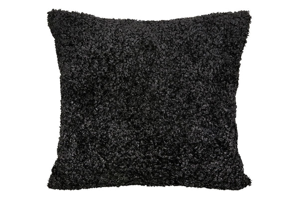 Set of 3 fabric velvet cushions "Blacky" - elegance in black