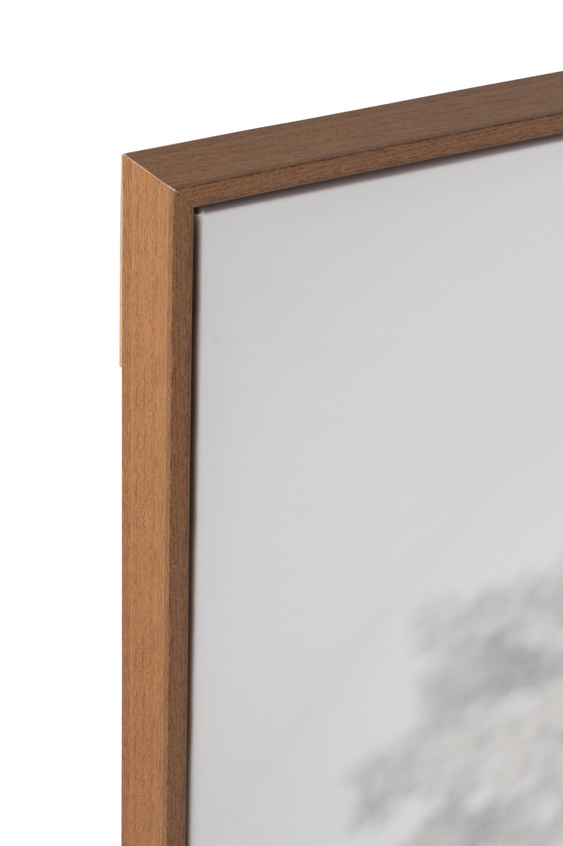 Yak Bild Winterlandschaft Leinwand Holzrahmen