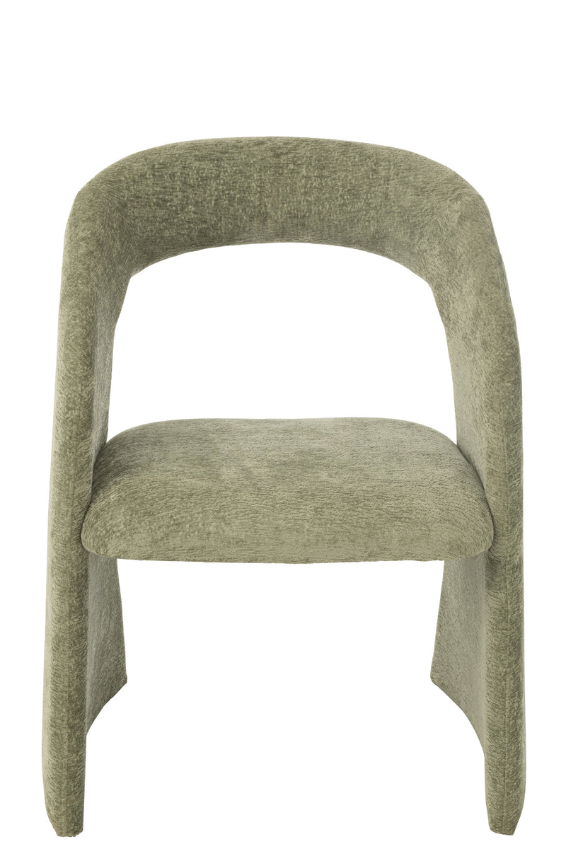 Design stoel Anijs in mintgroen - comfortabele stoffen fauteuil 80 cm